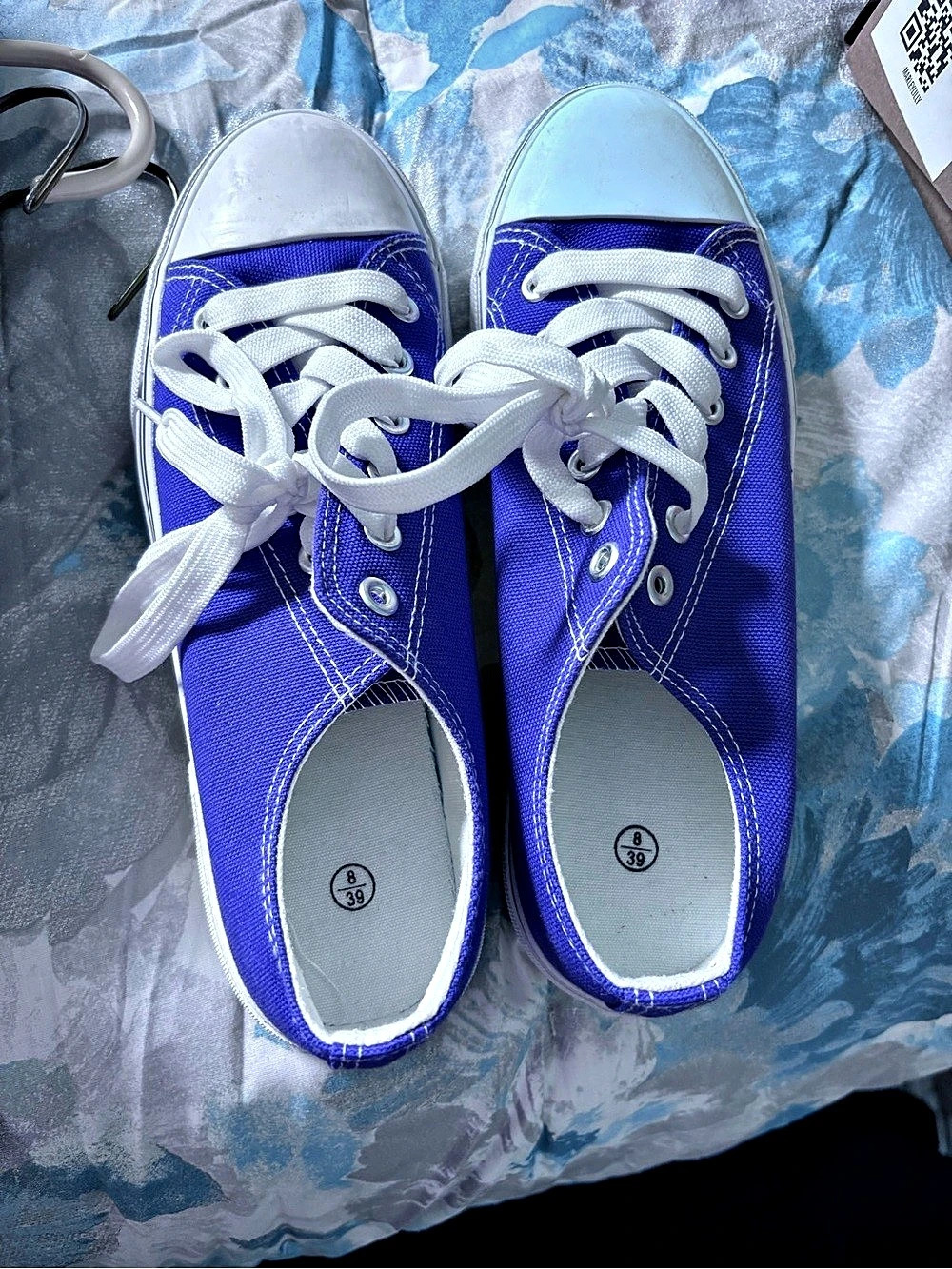 Purple & White Sneakers US 8